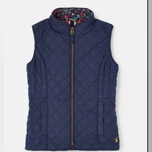 Joules Minx Quilted Vest 4 Years navy blue